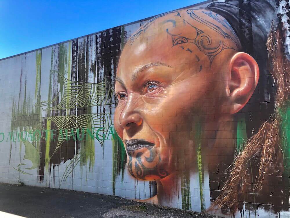 Tauranga, North Island: Some very well done street art

