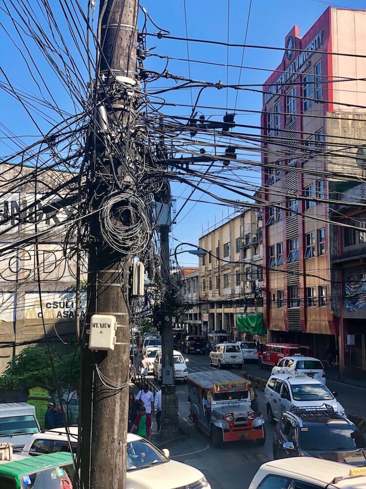 I don’t want to be the one in charge of power lines in the Philippines... Do you?
