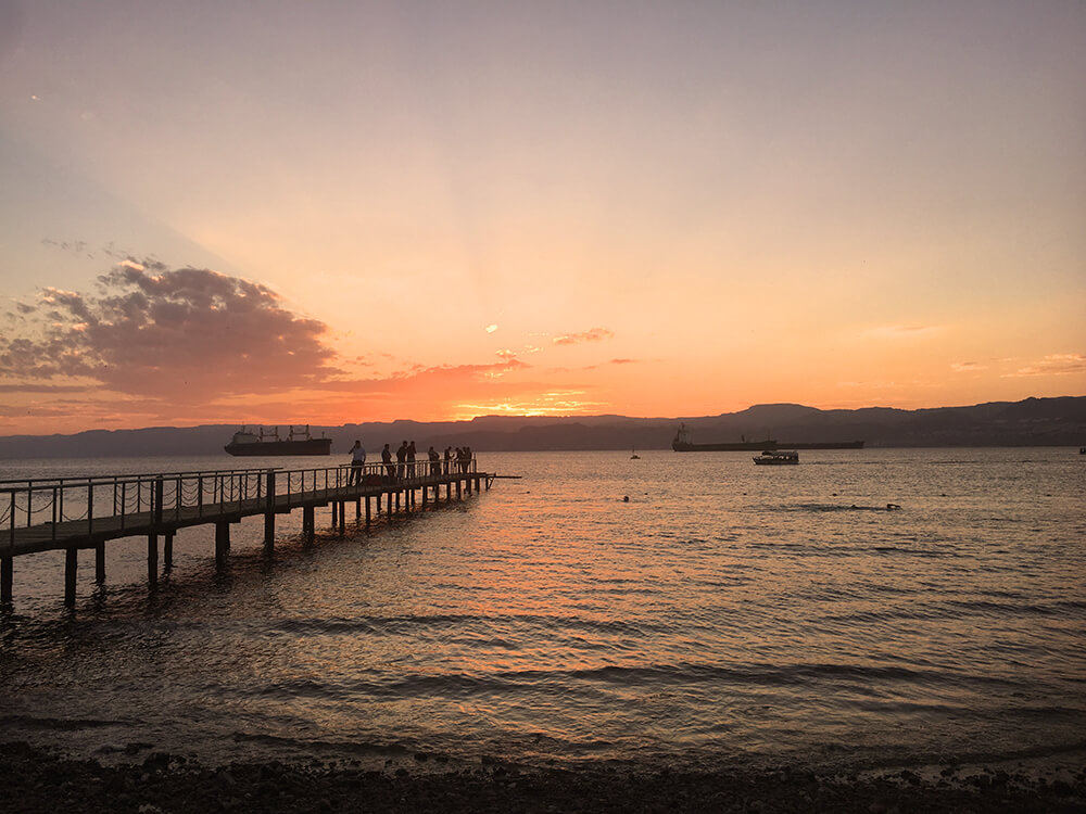 Sunset in Aqaba, Red Sea