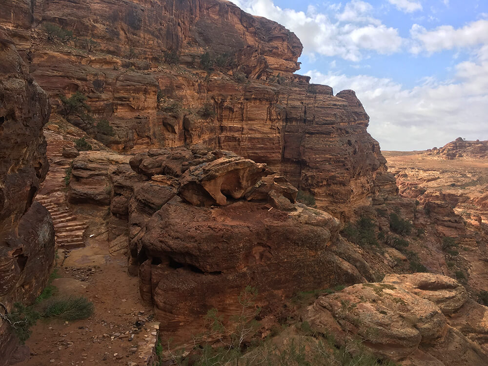 A section of the Jordan Trail between Petra and Little Petra