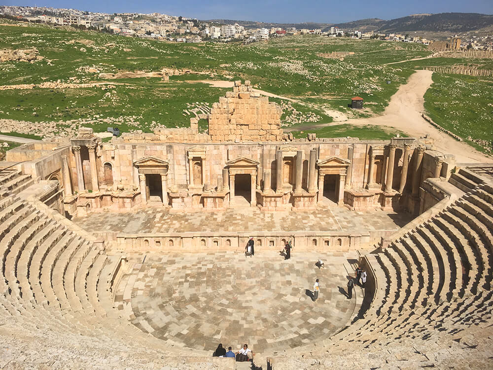 Coliseum in Jerash Roman Ruins